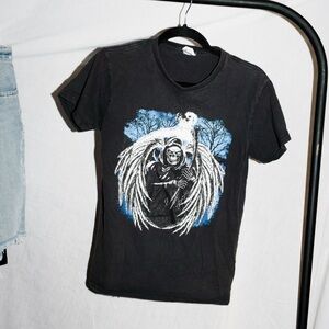 Vintage Grim Reaper Black Graphic T-Shirt